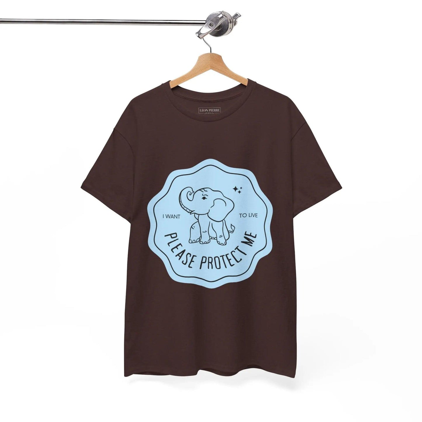 Protect Elephants Unisex Heavy Cotton Tee - Léon Pierre