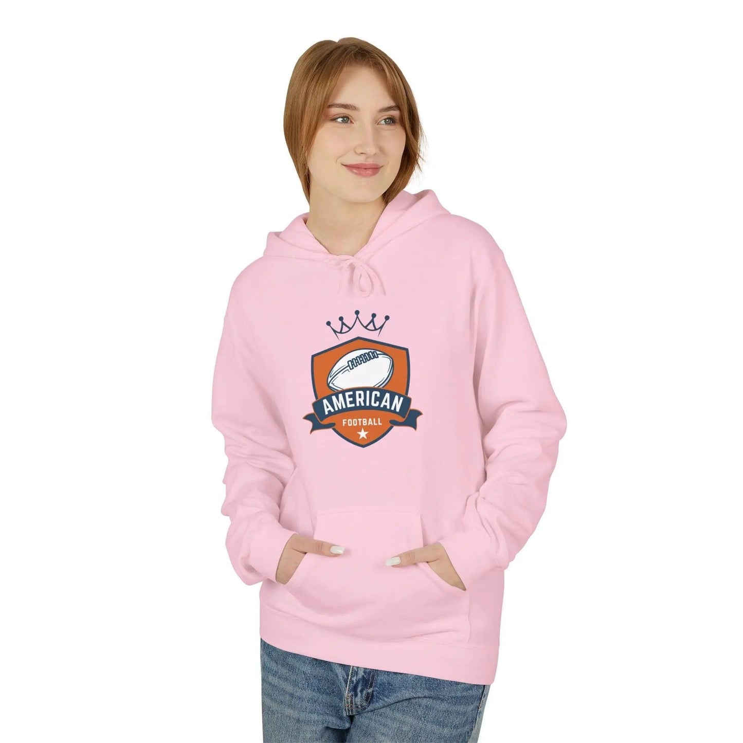 American Football Unisex Fleece Hoodie - Léon Pierre