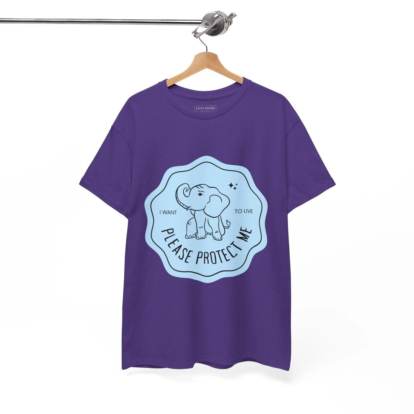 Protect Elephants Unisex Heavy Cotton Tee - Léon Pierre