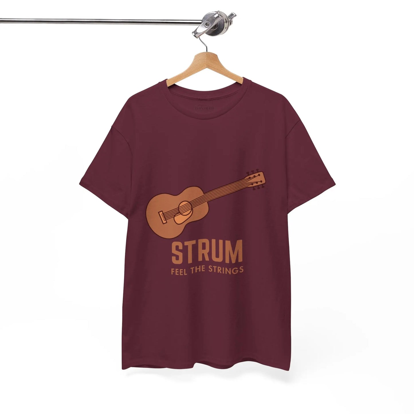 Unisex Heavy Cotton Tee - 'Strum Feel The Strings' - Léon Pierre