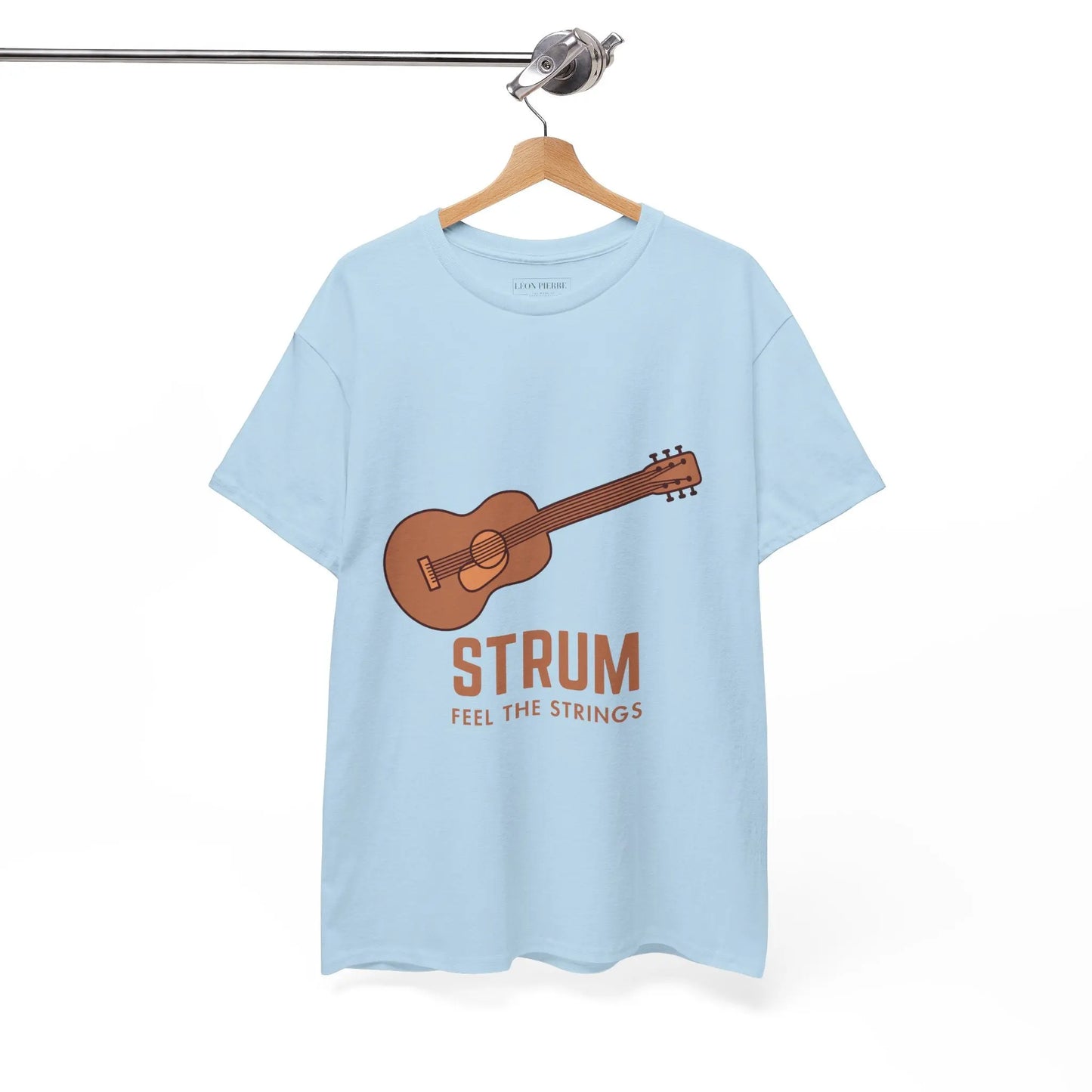 Unisex Heavy Cotton Tee - 'Strum Feel The Strings' - Léon Pierre