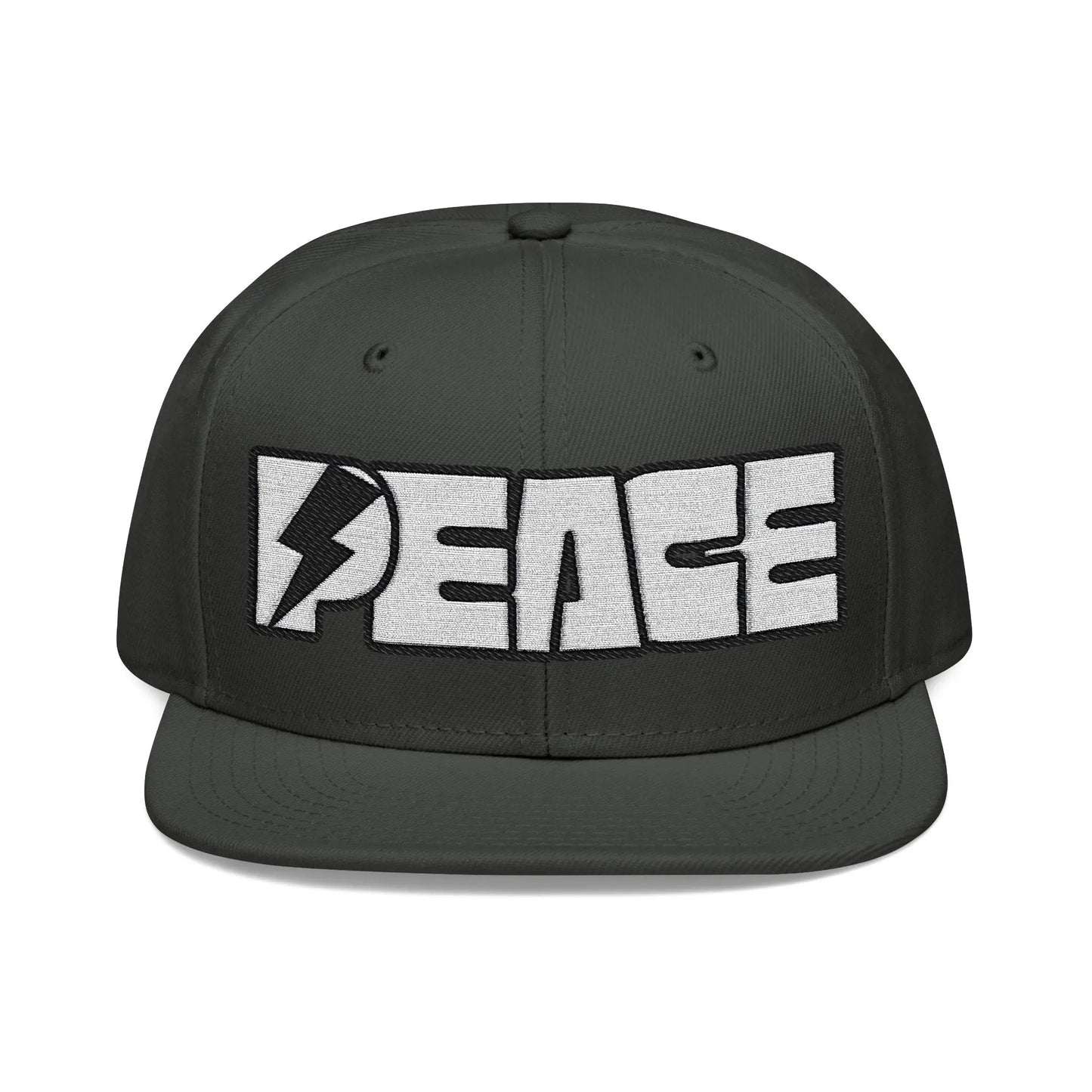 Peace Embroidered Snapback Cap - Léon Pierre