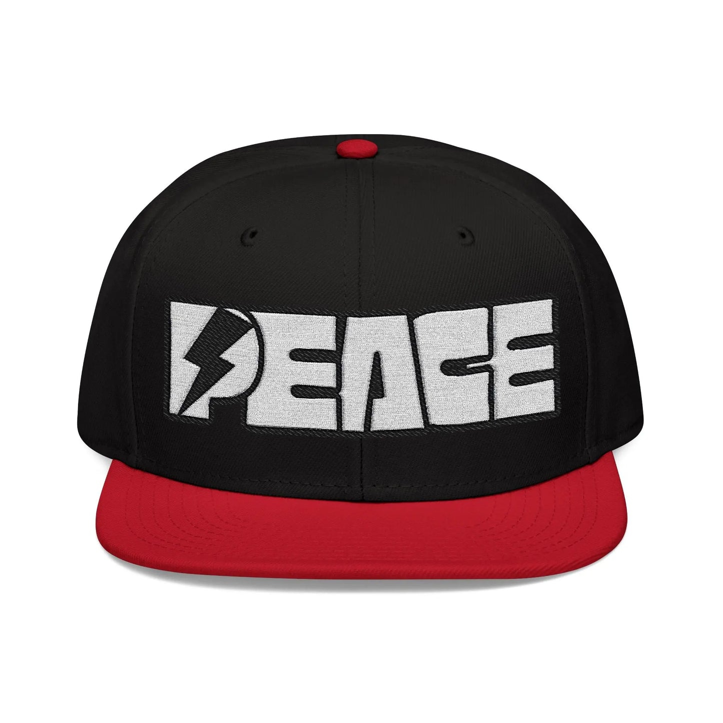 Peace Embroidered Snapback Cap - Léon Pierre