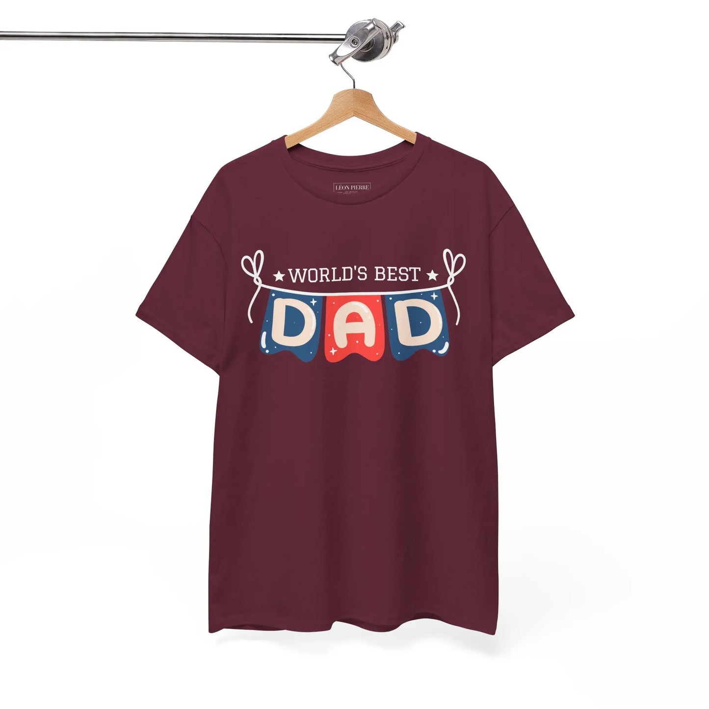 World's Best Dad Heavy Cotton Tee - Léon Pierre