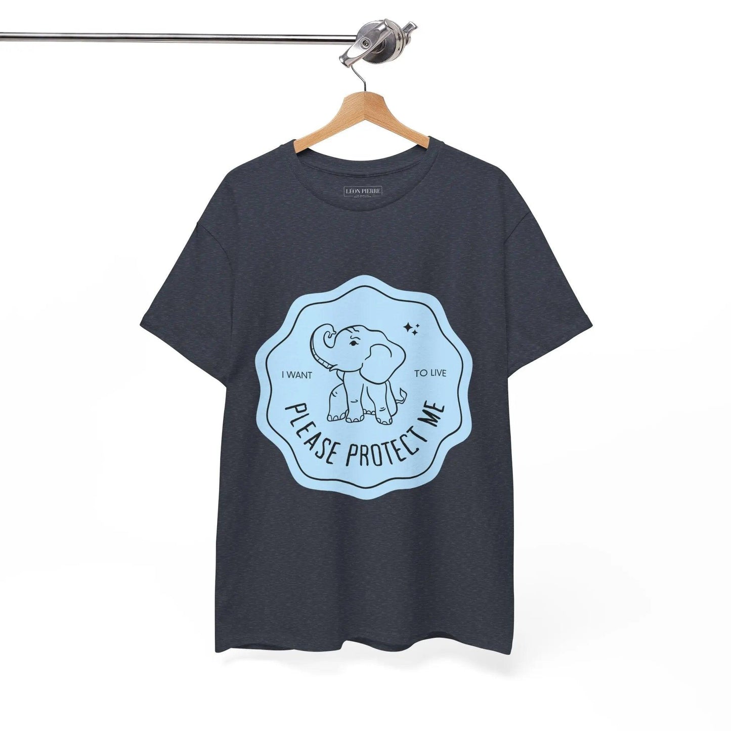 Protect Elephants Unisex Heavy Cotton Tee - Léon Pierre
