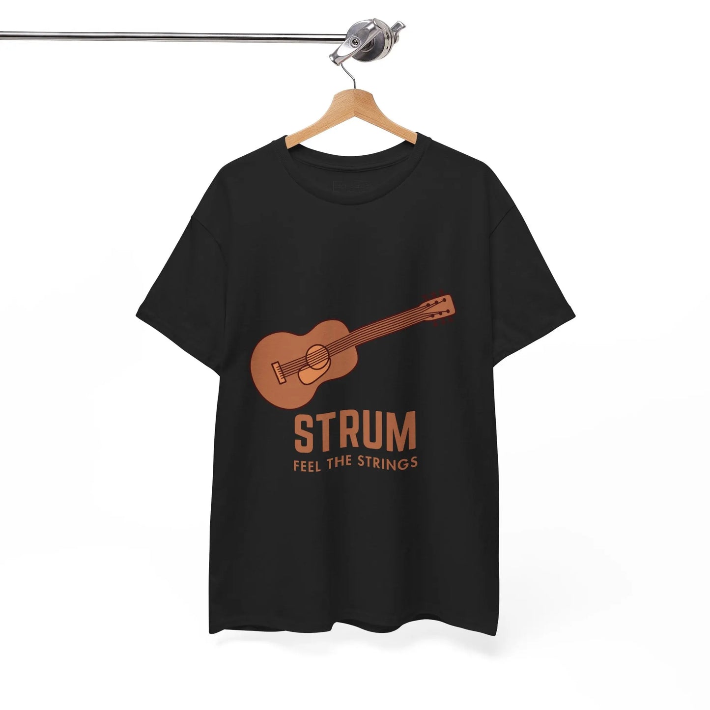 Unisex Heavy Cotton Tee - 'Strum Feel The Strings' - Léon Pierre