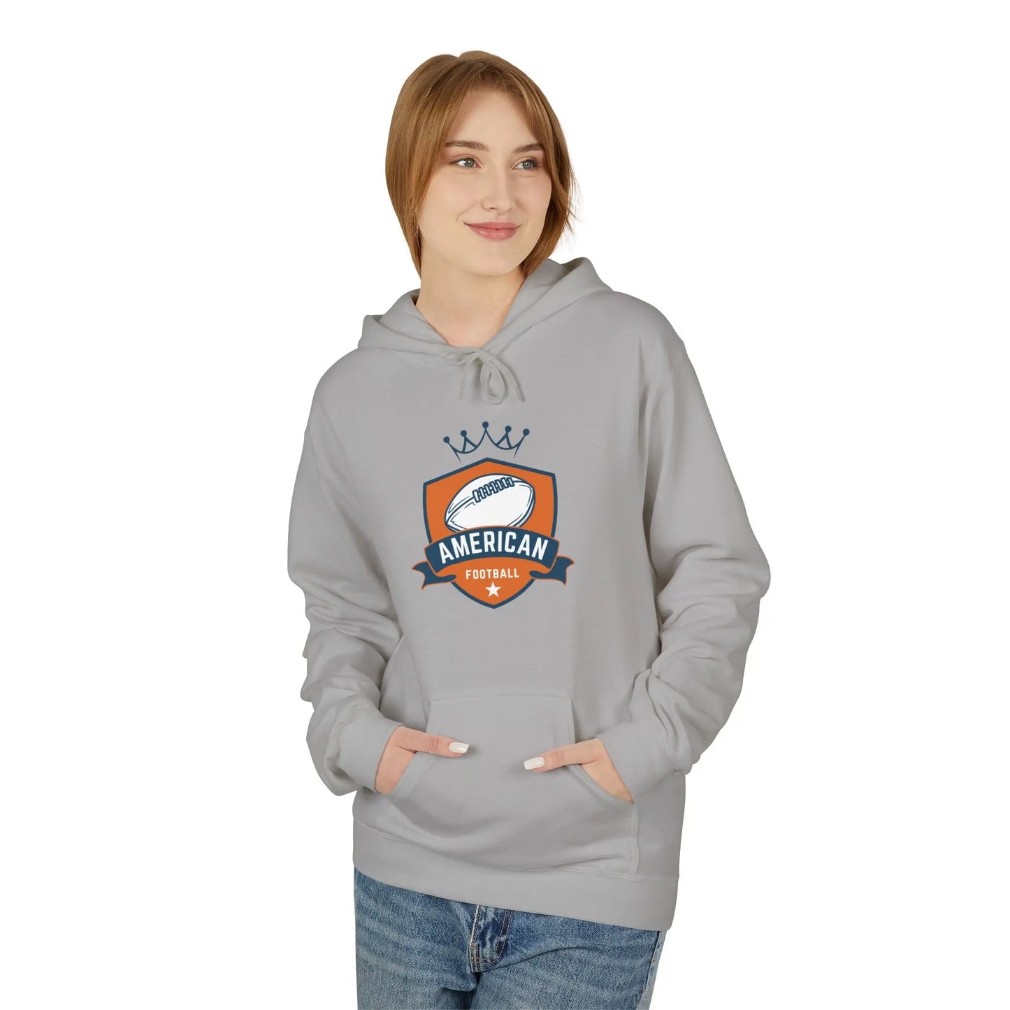 American Football Unisex Fleece Hoodie - Léon Pierre