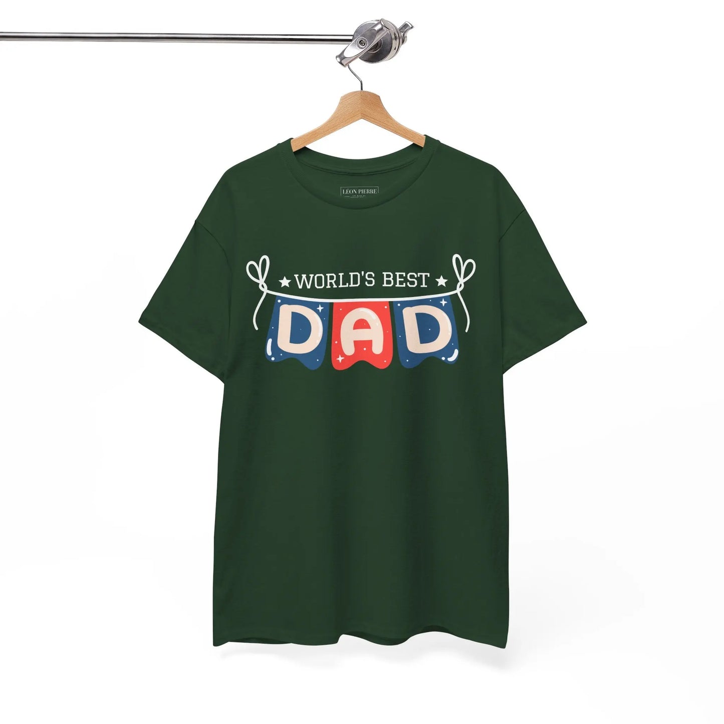 World's Best Dad Heavy Cotton Tee - Léon Pierre