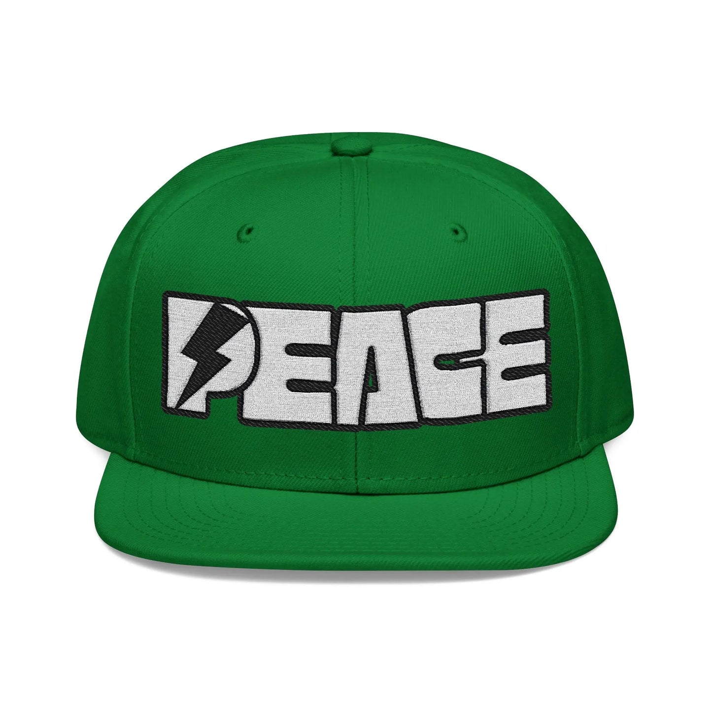 Peace Embroidered Snapback Cap - Léon Pierre