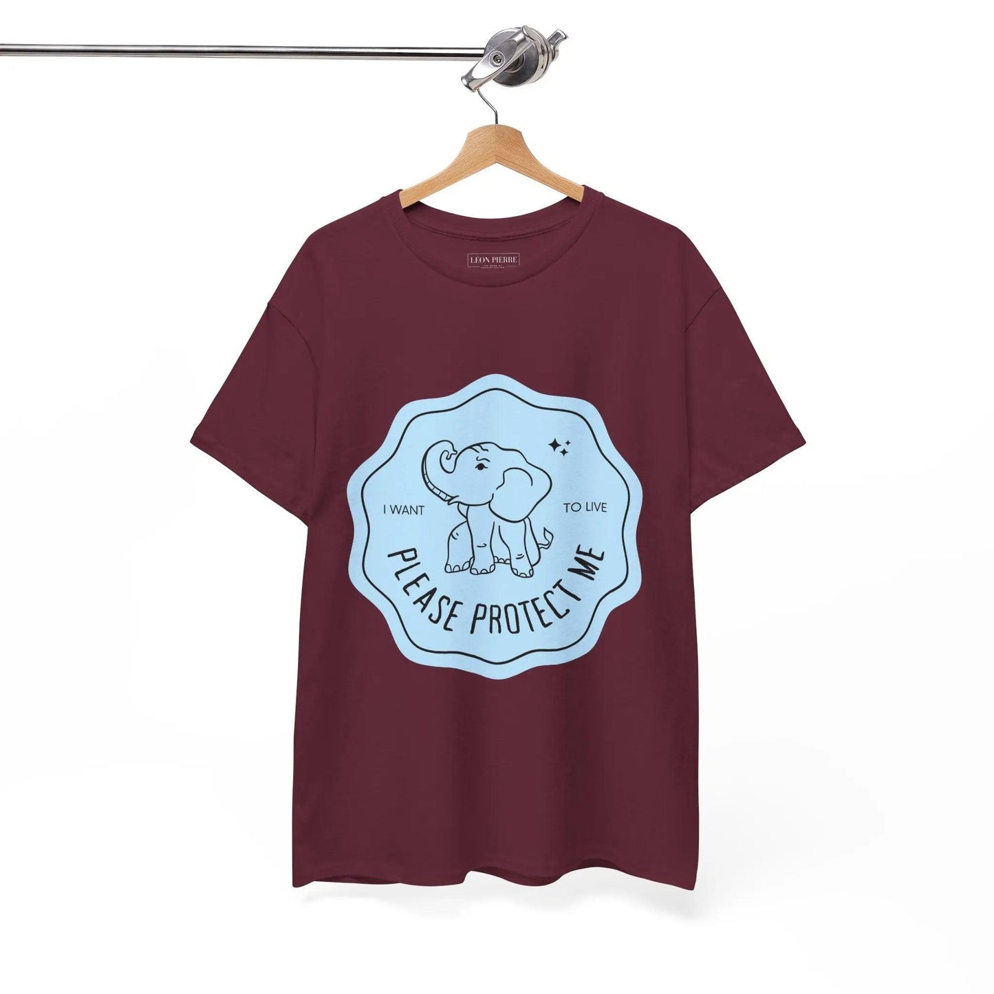 Protect Elephants Unisex Heavy Cotton Tee - Léon Pierre