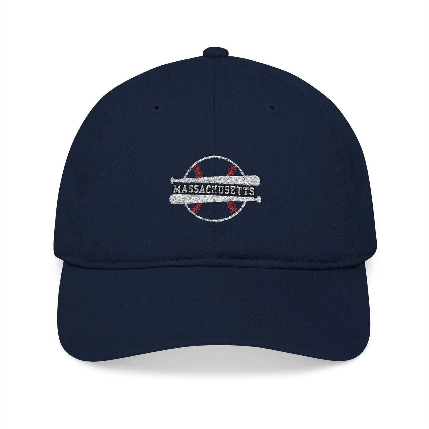 Vintage Massachusetts Baseball Cap - Organic Cotton with Embroidery - Léon Pierre