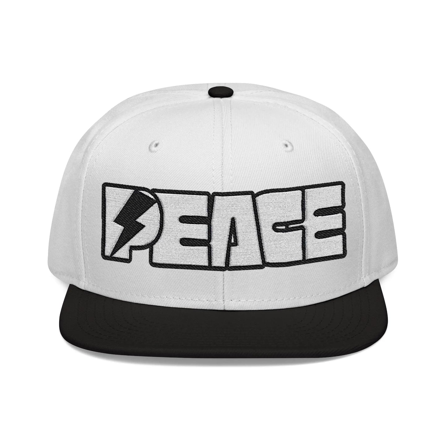 Peace Embroidered Snapback Cap - Léon Pierre