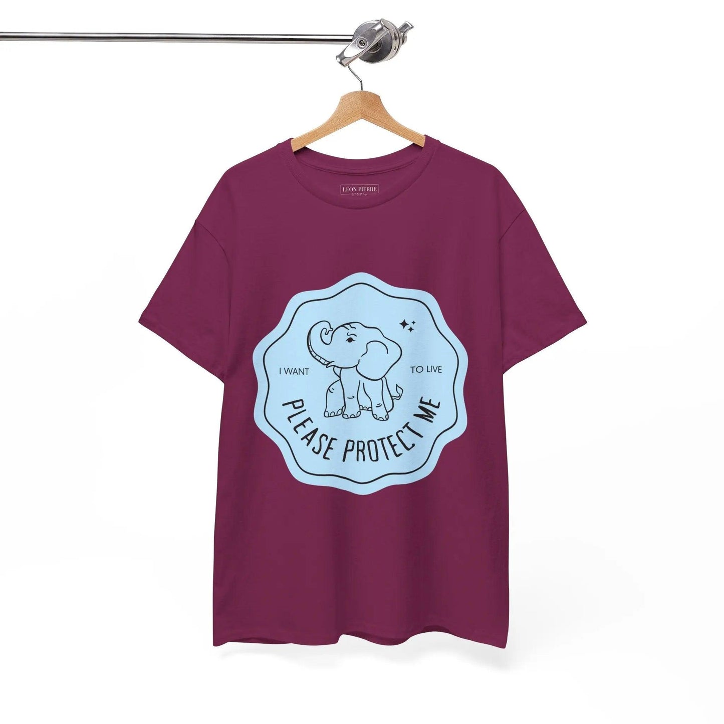 Protect Elephants Unisex Heavy Cotton Tee - Léon Pierre