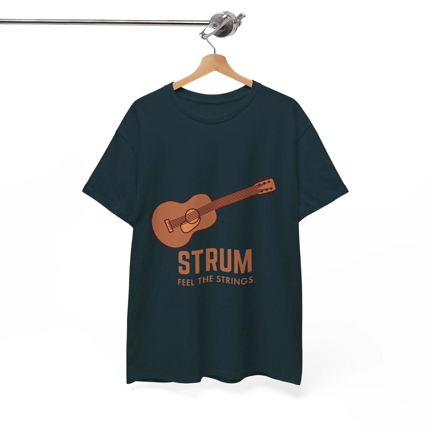 Unisex Heavy Cotton Tee - 'Strum Feel The Strings' - Léon Pierre