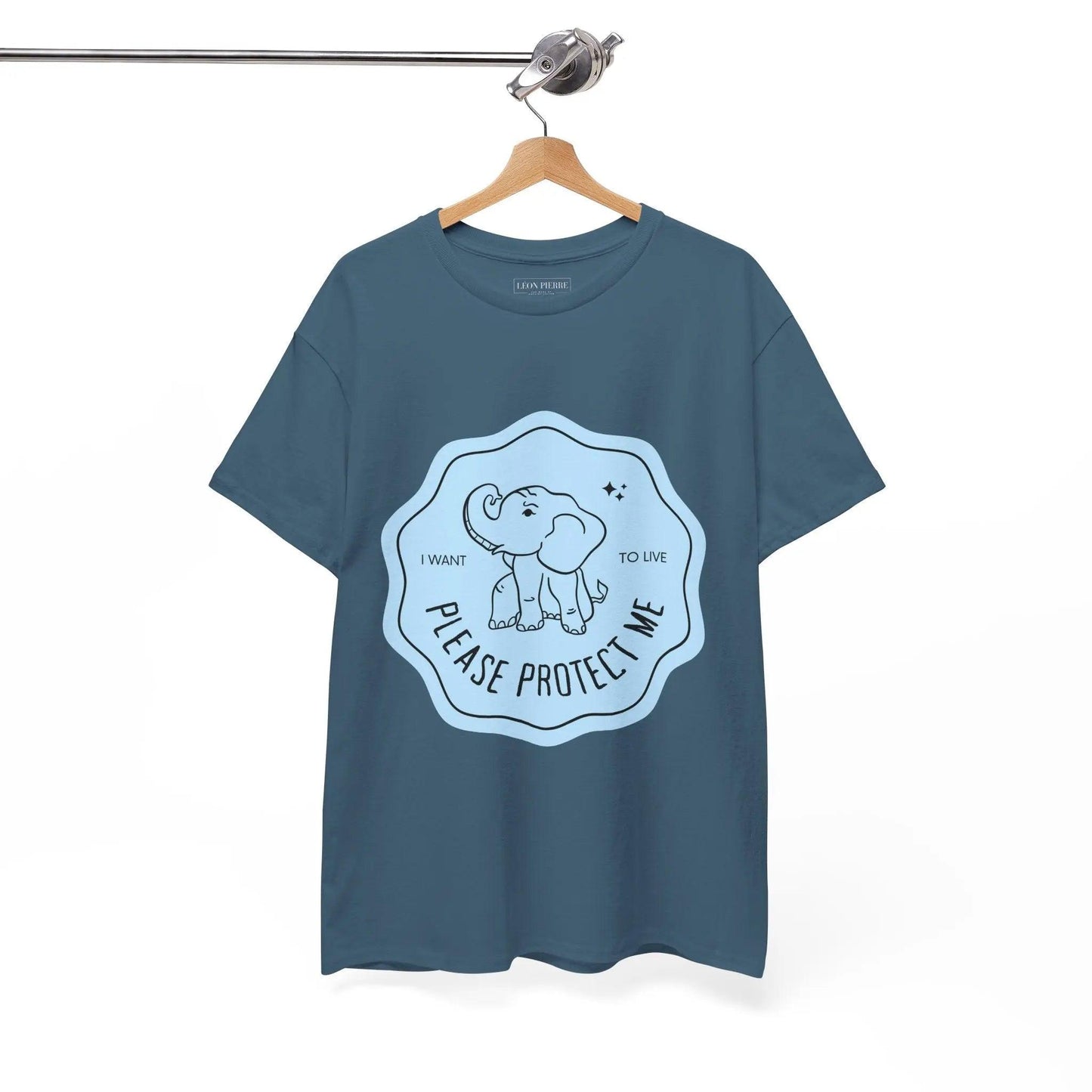 Protect Elephants Unisex Heavy Cotton Tee - Léon Pierre