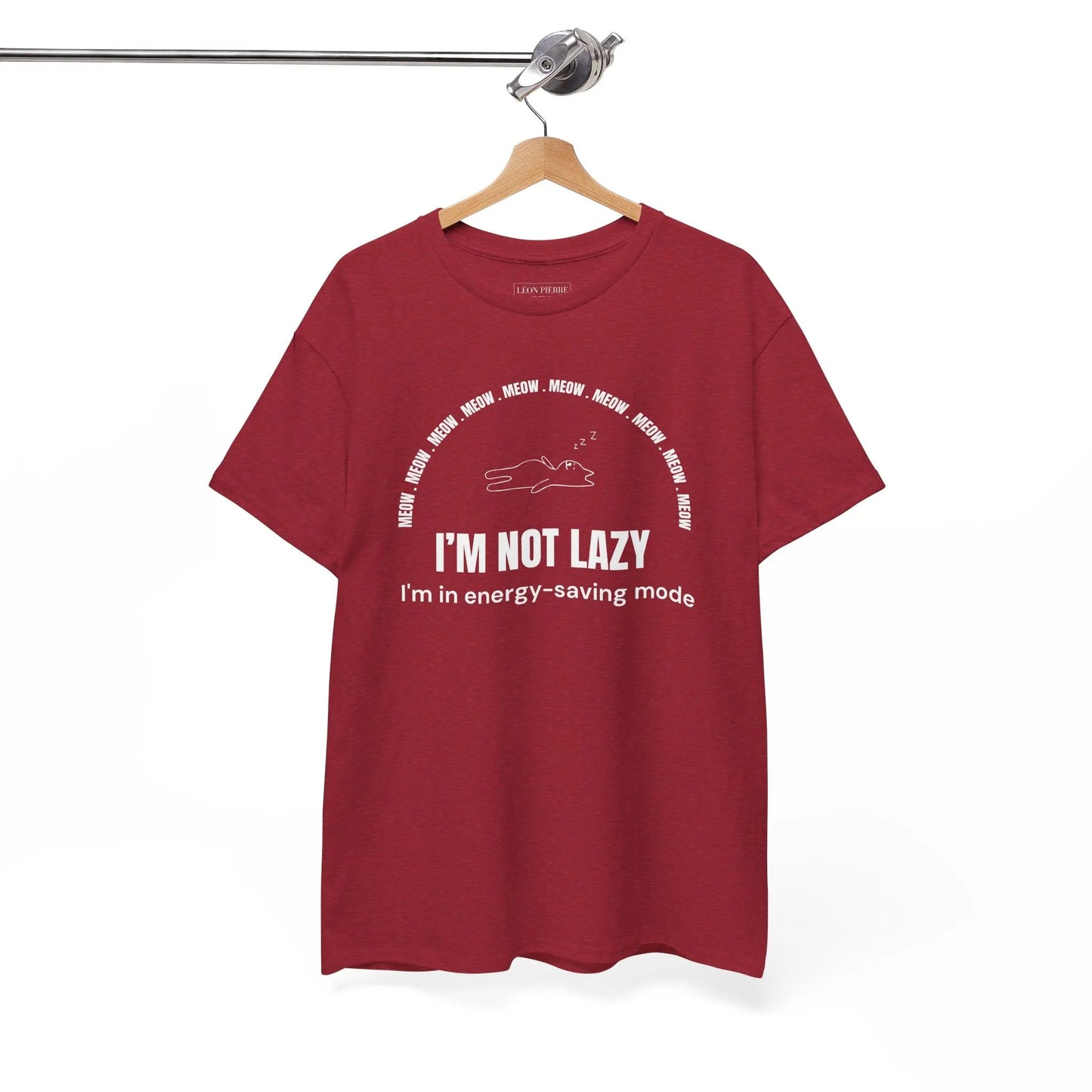 I'm Not Lazy Unisex Heavy Cotton Tee - Léon Pierre