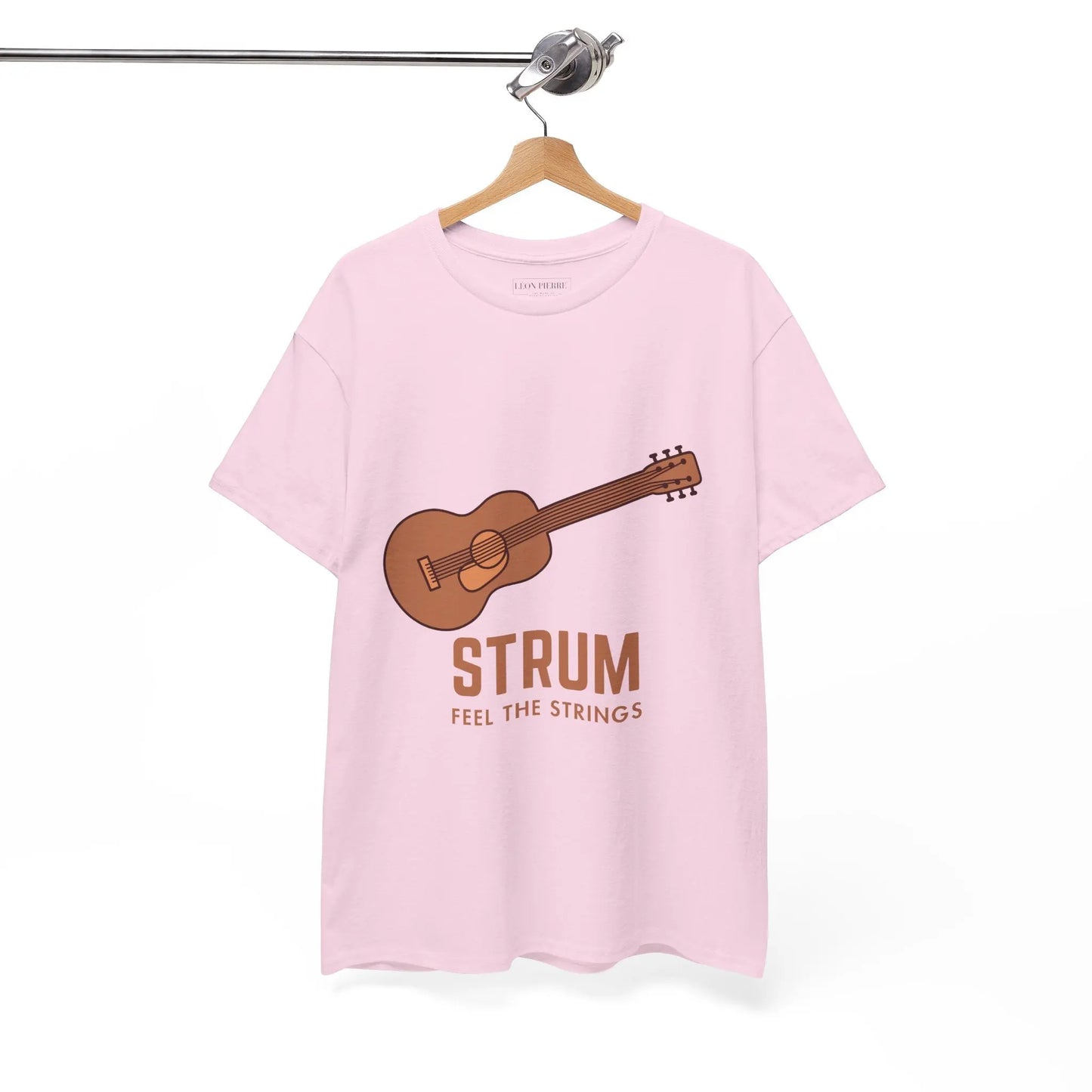 Unisex Heavy Cotton Tee - 'Strum Feel The Strings' - Léon Pierre