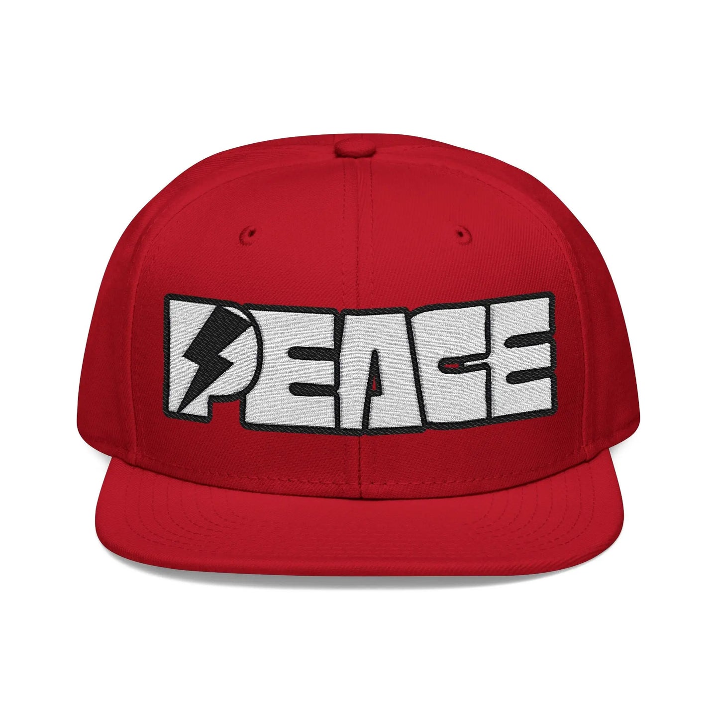 Peace Embroidered Snapback Cap - Léon Pierre