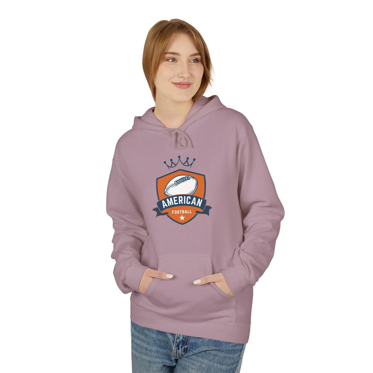 American Football Unisex Fleece Hoodie - Léon Pierre
