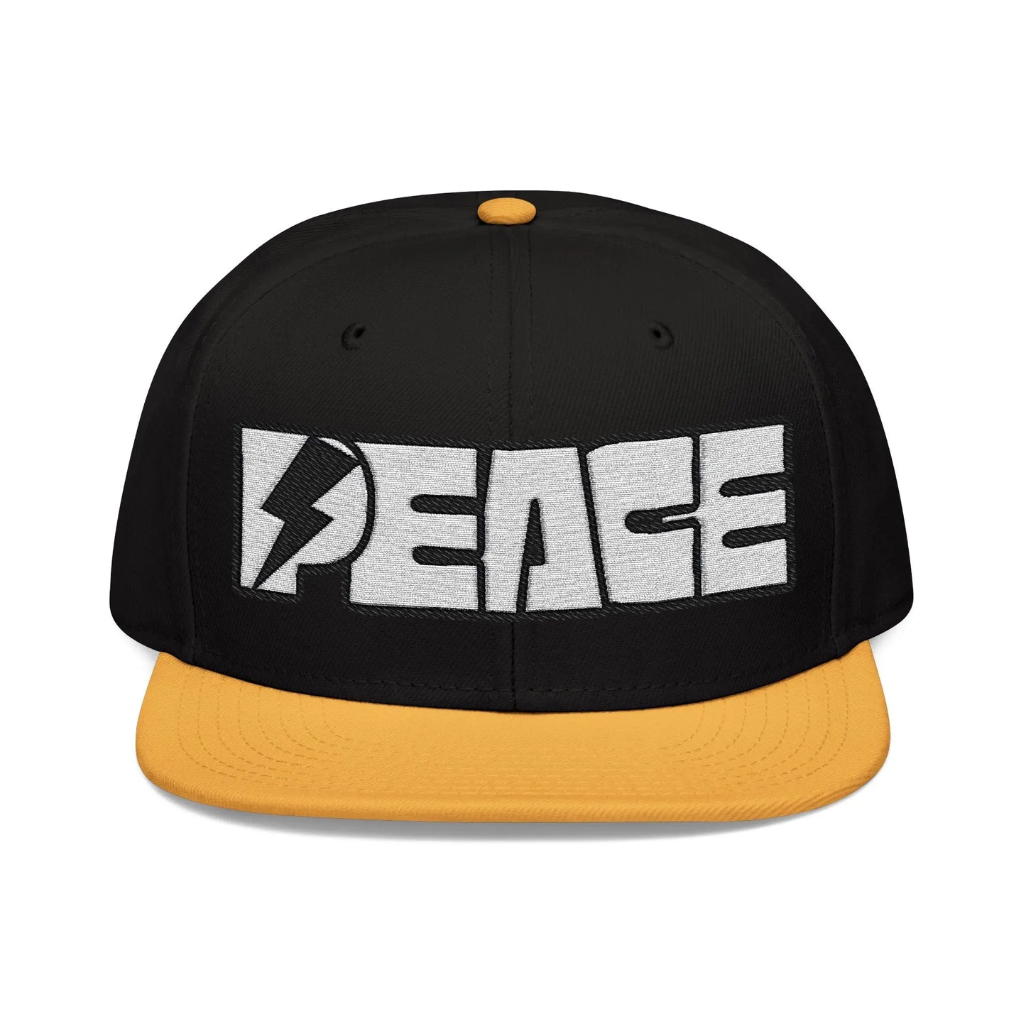 Peace Embroidered Snapback Cap - Léon Pierre