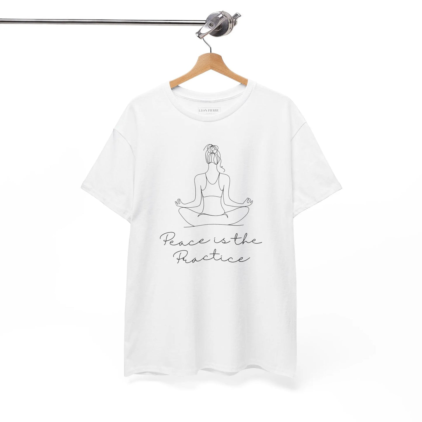 Peace is the Practice Unisex Heavy Cotton Tee - Léon Pierre