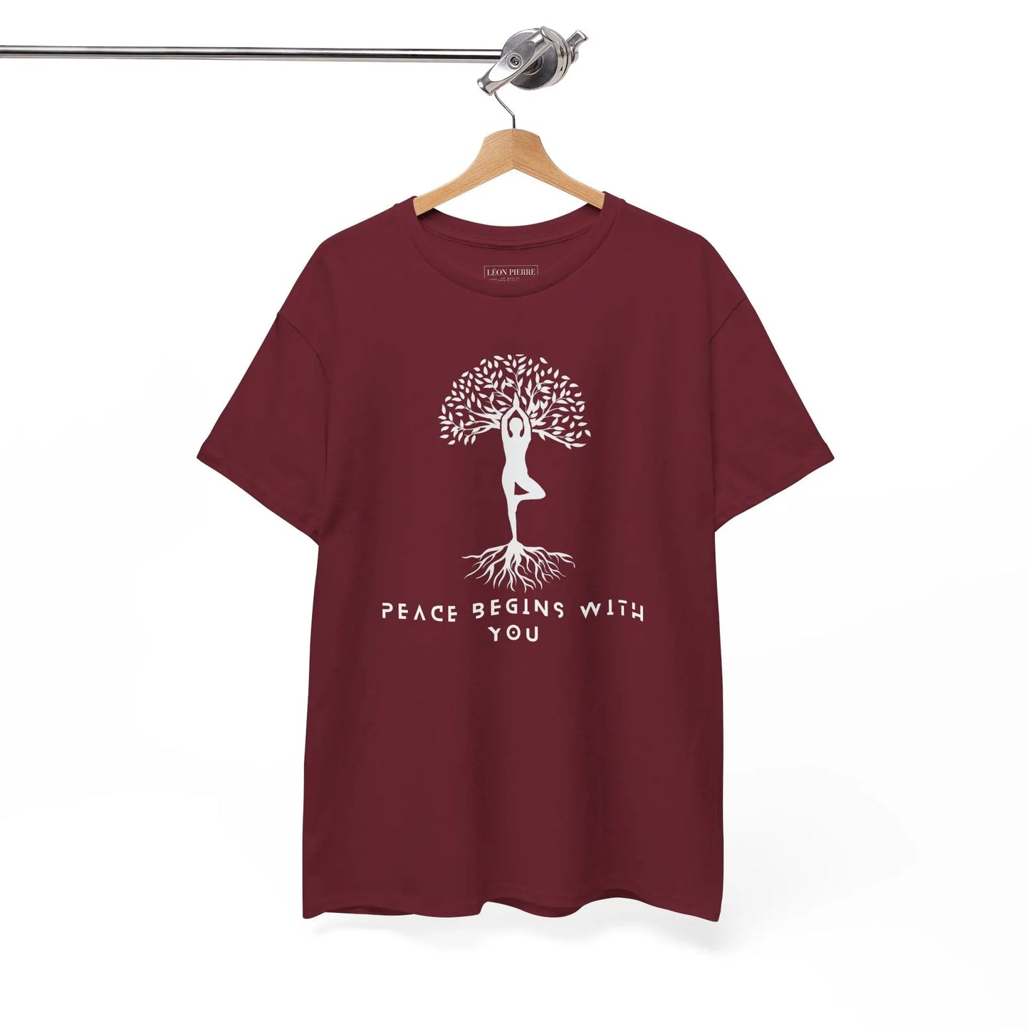 Peace Begins With You Unisex Heavy Cotton Tee - Léon Pierre