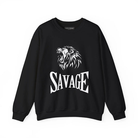 Savage Lion Unisex Crewneck Sweatshirt - Léon Pierre