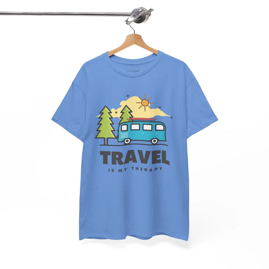Travel is My Therapy Unisex Heavy Cotton Tee - Léon Pierre