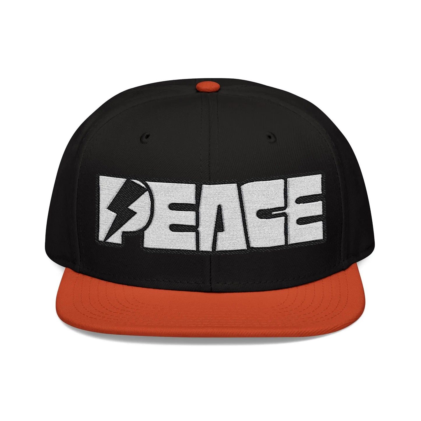 Peace Embroidered Snapback Cap - Léon Pierre