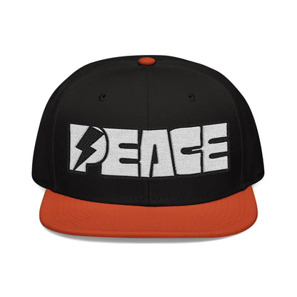 Peace Embroidered Snapback Cap - Léon Pierre