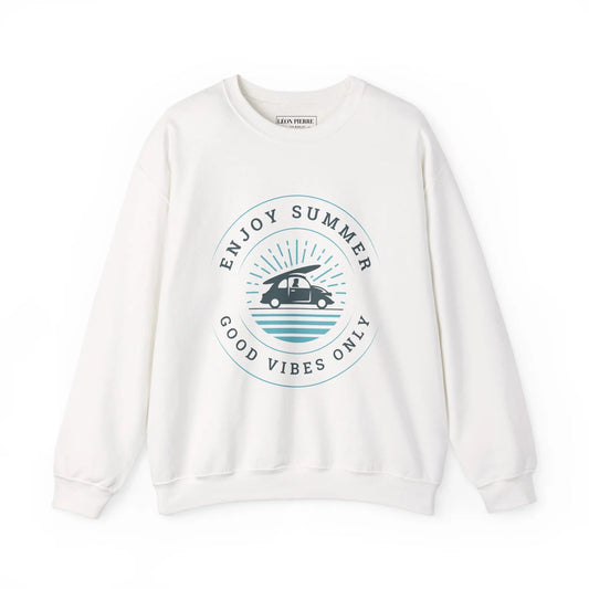 Good Vibes Only Summer Crewneck Sweatshirt - Léon Pierre