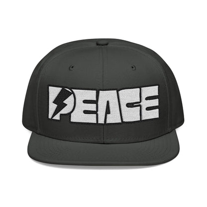 Peace Embroidered Snapback Cap - Léon Pierre