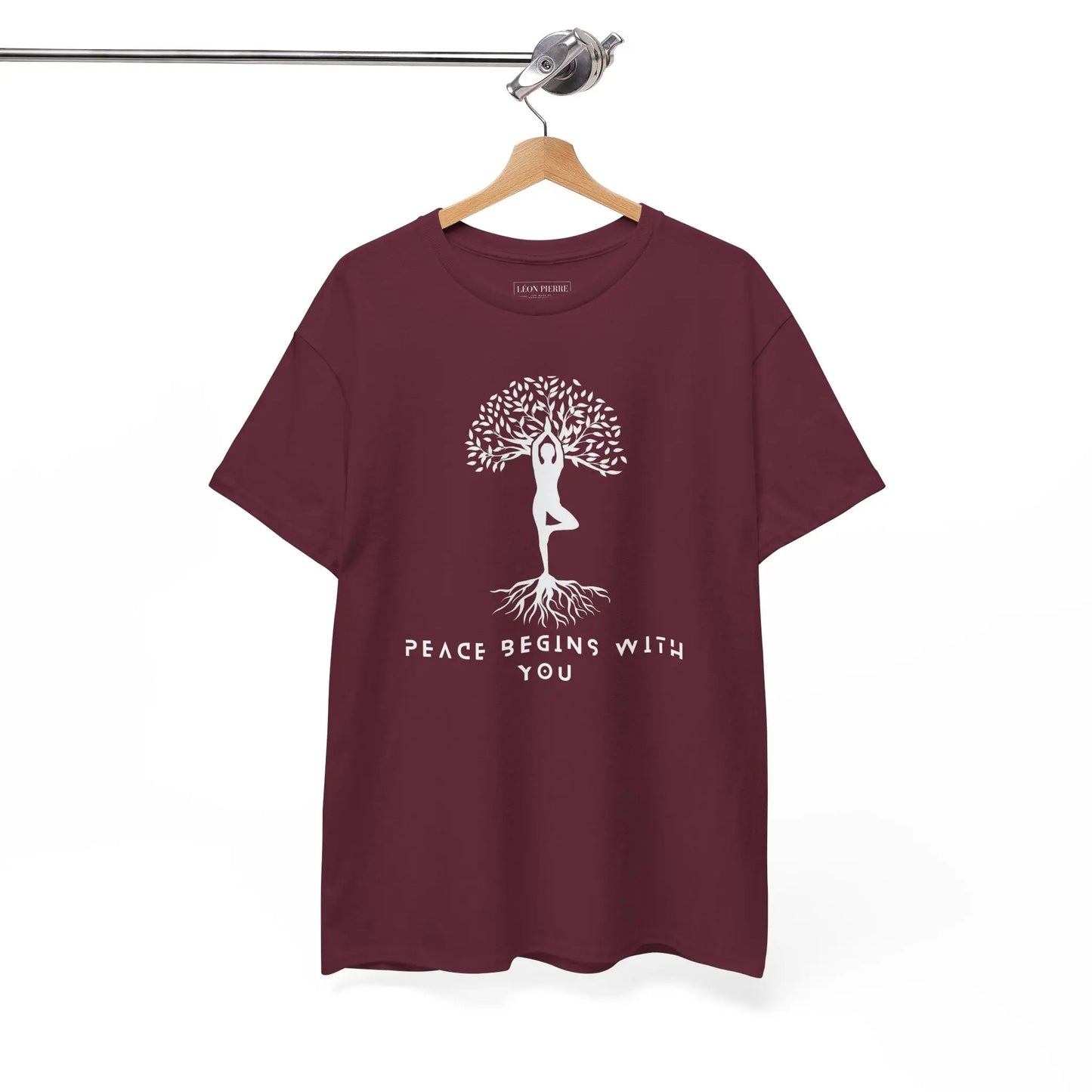 Peace Begins With You Unisex Heavy Cotton Tee - Léon Pierre