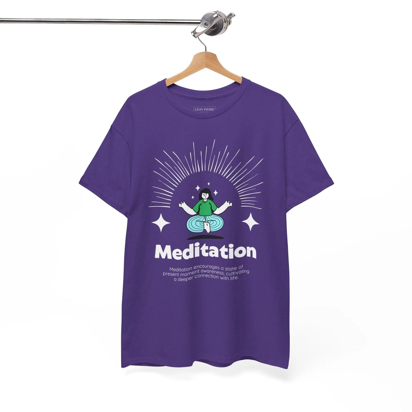 Meditation Unisex Heavy Cotton Tee - Léon Pierre