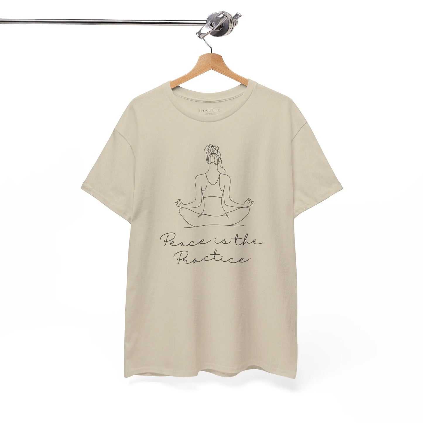 Peace is the Practice Unisex Heavy Cotton Tee - Léon Pierre