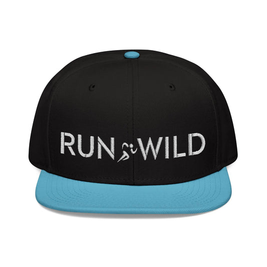 Embroidered Snapback Hat - RUN WILD Sports Cap for Adventurers - Léon Pierre