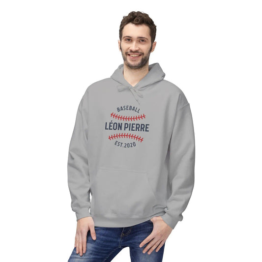 Baseball Hoodie | Unisex Midweight Softstyle Fleece - Léon Pierre