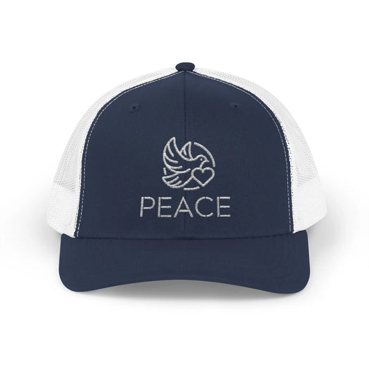 Peace Hope Red Snapback Trucker Cap - Léon Pierre