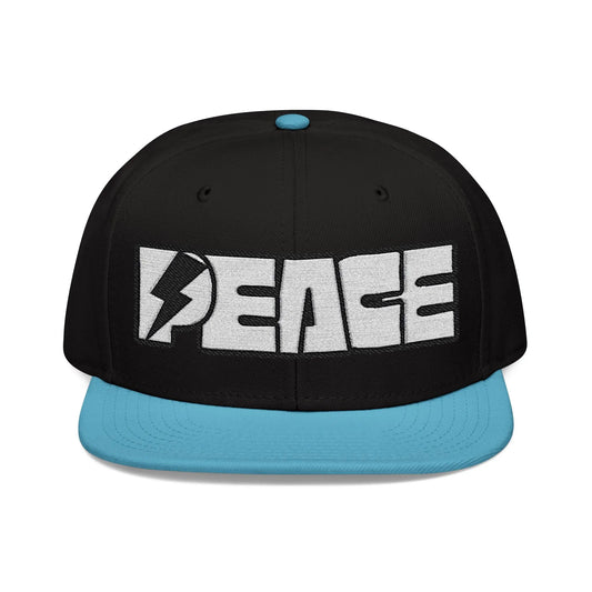 Peace Embroidered Snapback Cap - Léon Pierre