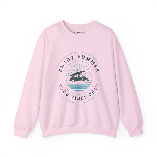 Good Vibes Only Summer Crewneck Sweatshirt - Léon Pierre
