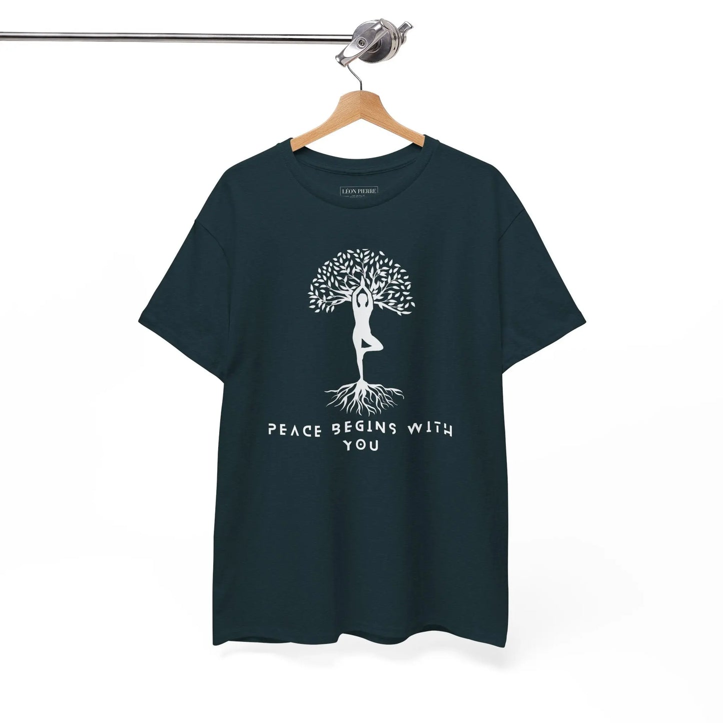 Peace Begins With You Unisex Heavy Cotton Tee - Léon Pierre