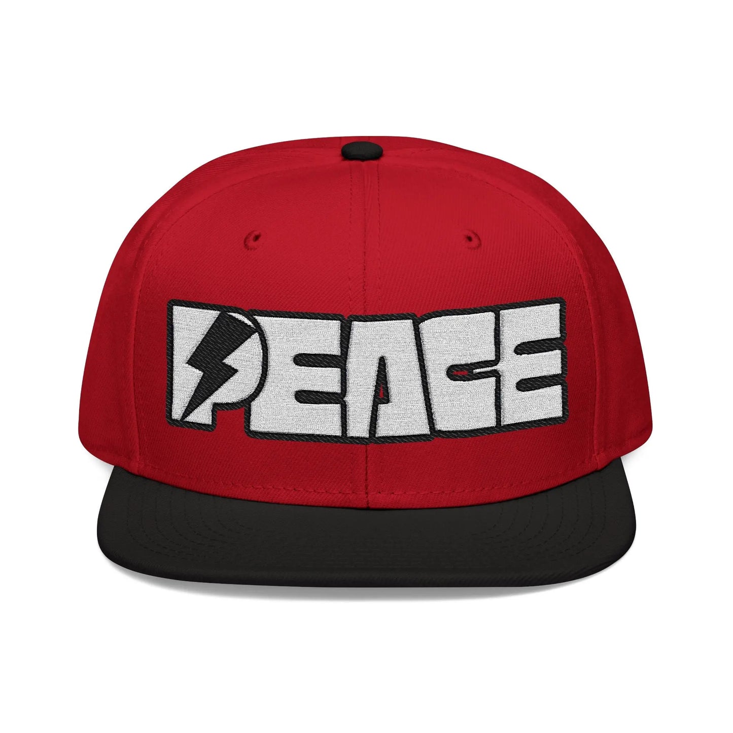 Peace Embroidered Snapback Cap - Léon Pierre