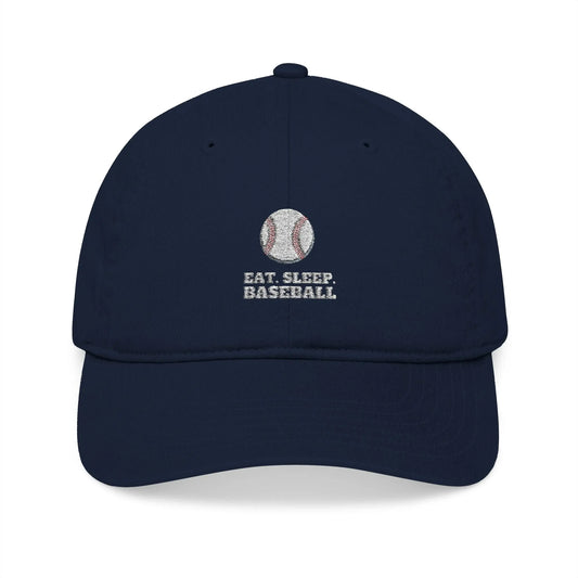 Eat Sleep Baseball Organic Baseball Cap - Léon Pierre