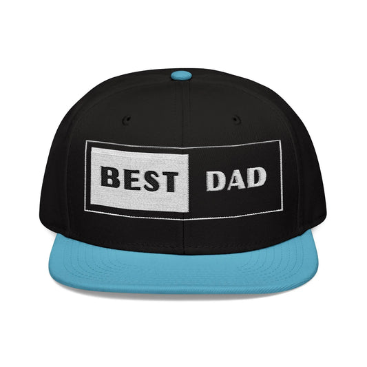 Best Dad Embroidered Snapback Hat - Léon Pierre
