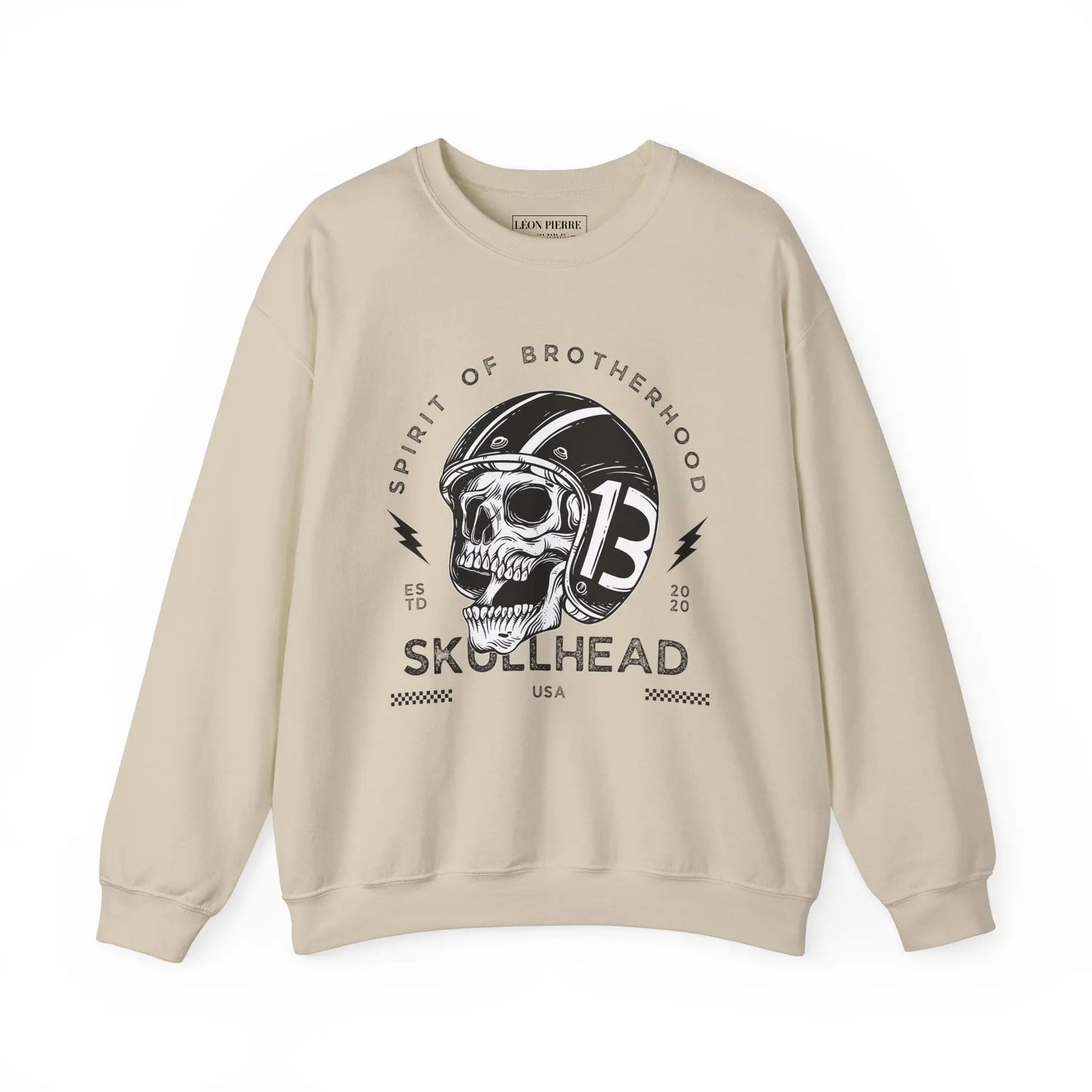 Skullhead Brotherhood Crewneck Sweatshirt - Léon Pierre