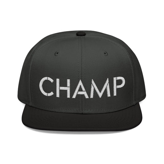 Embroidered Champ Snapback Hat - Léon Pierre