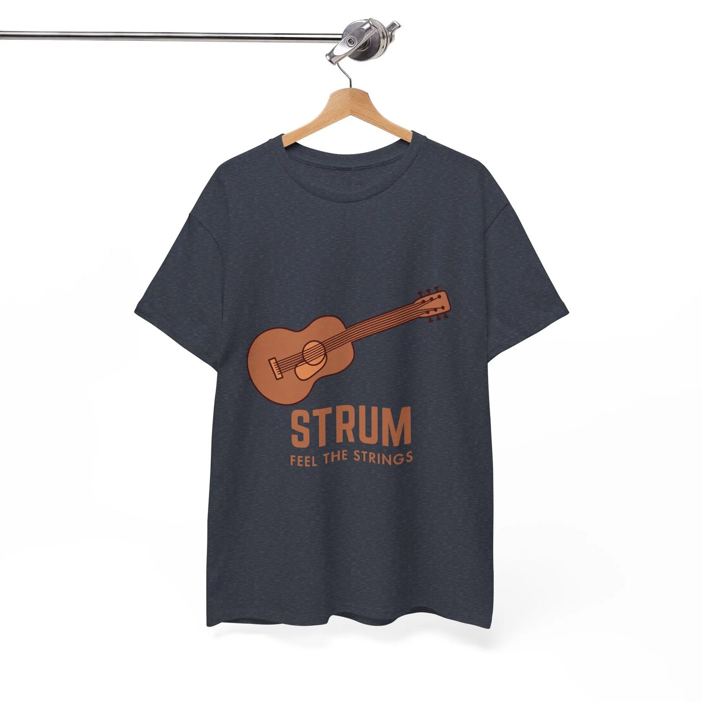 Unisex Heavy Cotton Tee - 'Strum Feel The Strings' - Léon Pierre
