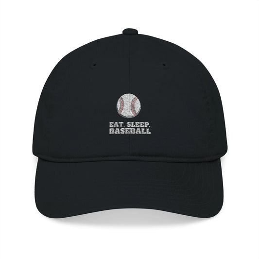 Eat Sleep Baseball Organic Baseball Cap - Léon Pierre