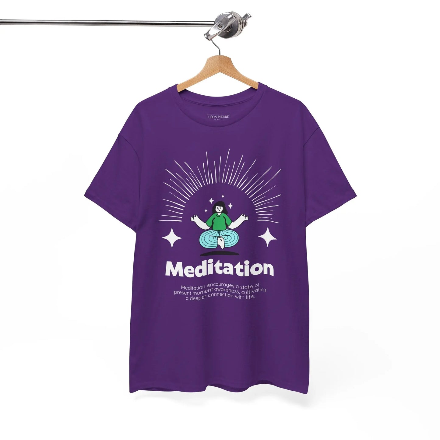 Meditation Unisex Heavy Cotton Tee - Léon Pierre