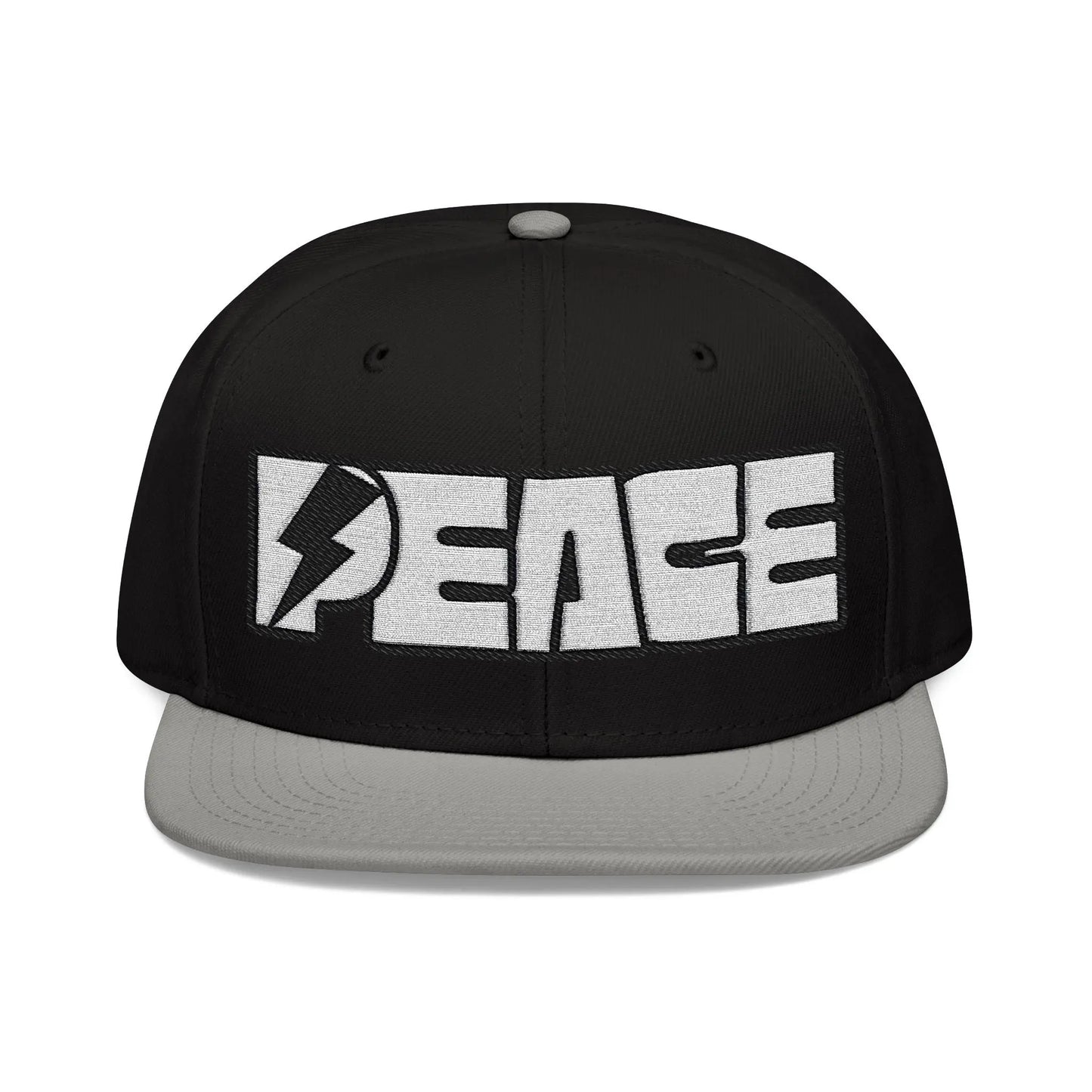 Peace Embroidered Snapback Cap - Léon Pierre